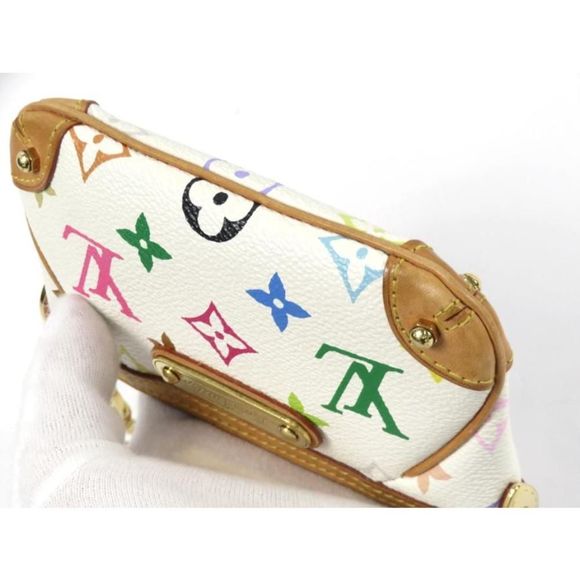 Louis Vuitton Multicolor Pochette Milla PM Pouch Chain White - Picture 3 of 10